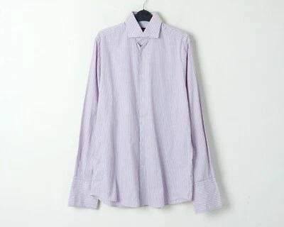 HACKETT Men's Shirt 16" Size 42 Formal Top Striped l Finest Italian Cotton l - Image 1 of 4