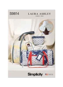 Simplicity Hat Duffel Case & Luggage Tag by Laura Ashley Sewing Pattern S9814A - Picture 1 of 1