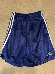 Adidas basketball shorts Youth Medium Navy and White - Picture 1 of 3