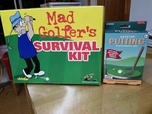 MAD GOLFER S SURVIVAL KIT - Trick Ball Set + Desktop Putting Stationary Set - Picture 1 of 8