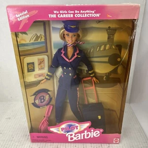 Pilot Barbie Doll Mattel #18368 1997 NRFB Damaged Box - Picture 1 of 4
