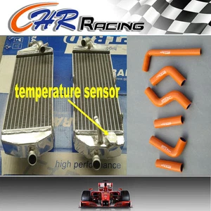 Aluminum Radiator & hose for KTM 400 450 525 SX/MXC/EXC 2003 2004 2005 2006 2007 - Picture 1 of 11
