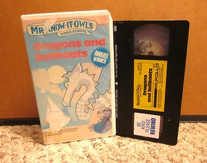 DRAGONS SAILBOATS Know-It-Owl Cesar Romero & Mormon Tabernacle Choir cartoon VHS - Picture 1 of 2
