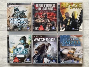 SONY PS3 Ghost Recon 1 2 & Brothers In Arms & Watch Dogs & Haze & Blazing Angels - Picture 1 of 15