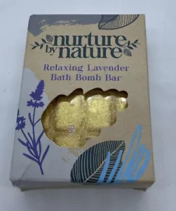 Nurture by Nature Lavender Relaxing Bath Bomb Bar 120 gr., 4.23 oz. NEW NIB - Picture 1 of 3