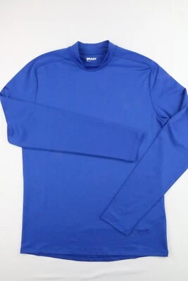 Camisa Marca Brady Para Hombre Pequeña Azul Manga Larga Simulada Entrenamiento Adulto Bordada Nueva con Etiquetas Foto 1 de 4