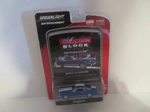 Greenlight Auktionsblock Barrett-Jackson 1966 Shelby GT-350 blau 1:64 2010 Neu in Verpackung - Bild 1 von 3
