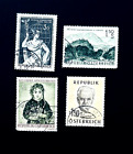 AUSTRIA Stamp Variety Lot 1950 Landscape Historic Figures CTO Used  r21