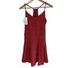 Halara Breezeful Dress S Womens Flame Red Pockets Cut Out Stretch Casual Active