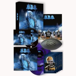 Signed UDO Touchdown PURPLE/BLACK DUST VINYL boxset cards poster cd dvd football
