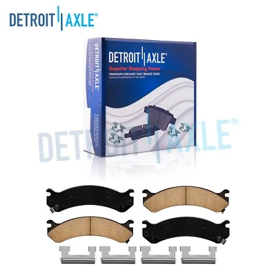 Front Ceramic Brake Pas for Chevrolet Silverado 2500 3500 HD Hummer H2 DeVille - Image 1 of 4