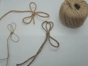 100% NATURAL JUTE ROPE TWINE BRAIDED TWISTED SASH BAKER HEMP STRING - Picture 1 of 11