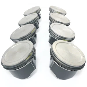 GM OEM 5.3L LM7 Standard Size Pistons w/Rings & PRESSED PINS (Set of 8) GEN III - Picture 1 of 6