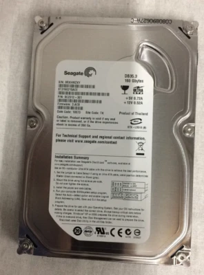 Seagate HDD 160 GB IDE PC 7200 rpm 2MB Cache 3,5 Zoll - Bild 1 von 2