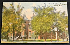 Frauen & Säuglinge Krankenhaus Detroit Mi Postkarte PC 1914 Michigan - Bild 1 von 1