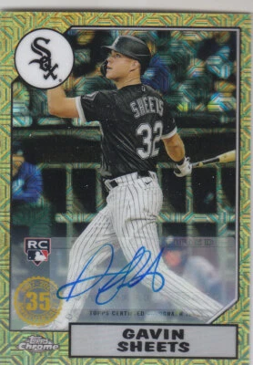 2022 Topps '87 Topps Silver Pack Chrome #T87C65 Gavin Sheets Auto /299 - NM-MT - Image 1 of 2