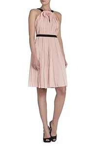 NEW BCBGMAXAZRIA SOFT PETAL BIANCA SLEEVELESS RUFFLE DRESS NRQ6Y568/M683 SIZE 0 - Picture 1 of 3