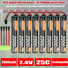 8PCS 7.4V 2000mA 25C Airsoft Battery + Mini Tamiya for SRB400 SRB1200 SRB400-SUB