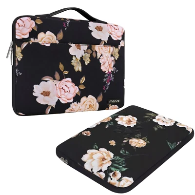 Universal Sleeve Case Cover Carry Laptop Sleeve 13-15.6 inch Floral Handbag Soft - Image 1 of 4