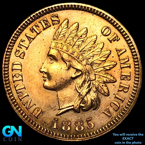 1885 PROOF Indian Head Cent Penny  #E2941 Cover