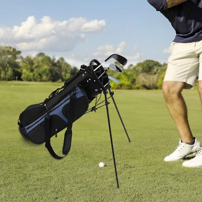 Golf Stand Bag Portable Lightweight Golf Carry Club Bag w/ 3 Dividers &5 Pockets - Image 1 of 4