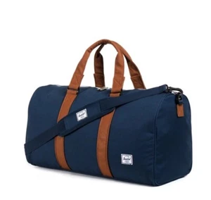 NWT Herschel Supply Co Ravine Navy & Tan Duffle Bag - Picture 1 of 11
