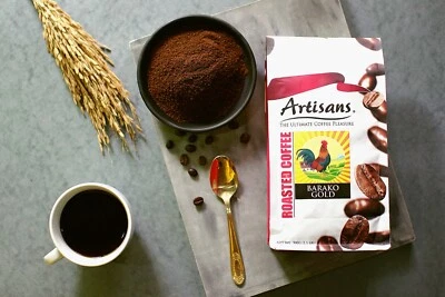 Café Artesano Filipinas, Barako Oro MEDIANO Tostado MOLIDO, 100% Liberica, 1,1 lb Foto 1 de 4