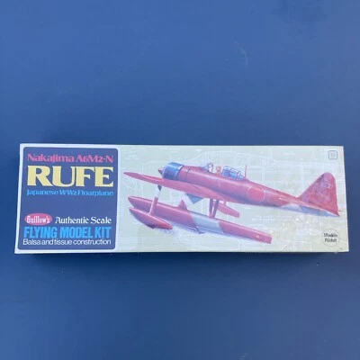Guillows Nakijima Rufe WWII Fighter 1:30 Balsa Aircraft Model Kit New Sealed M3 - Image 1 of 4