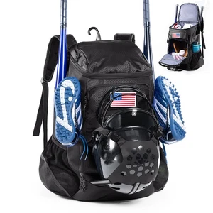 Baseballtasche Softballschlägertasche, doppellagiger Baseballrucksack Erwachsene mit Ausrüstung... - Bild 1 von 7