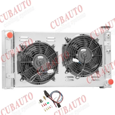 4-Rows Radiator Shroud Fan Relay Fit 1982-94 Chevy S10 GMC S15 Jimmy SBC 350 V8 — 第 1/4 张图片