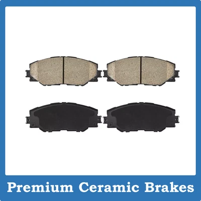 Front Ceramic Brake Pad Set for 2009-2019 Toyota Corolla 2006-2018 Toyota RAV4 Foto 1 de 4