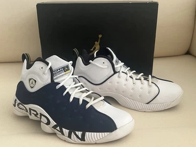 Nike Air Jordan Jumpman Team 2 Hombres Blanco/Azul Marino Zapatos 819175-417 Talla 10.5 con Caja Foto 1 de 4