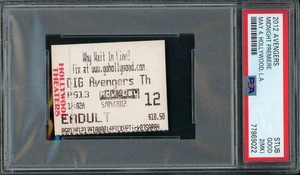 2012 Avengers Ticket Stub May 4 MIDNIGHT PREMIERE Hollywood LA PSA 2 MK POP 1 - Picture 1 of 2