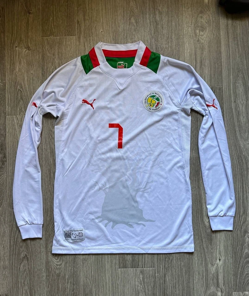 Редкая домашняя футболка Puma Сенегал 2012/13 Sow No7 баобаб с длинным рукавом подлинная AFCON - Изображение 1 из 4