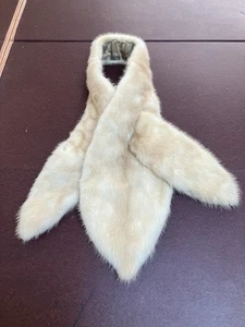 Vintage Mink Fur, Beige, Collar Stole, Elegant, Soft, £25.00 - Picture 1 of 5