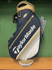 TaylorMade Golf PGA Championship Staff Bag - COLOR: Navy/Gold Top: 6-Way - Picture 1 of 7