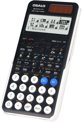 OSALO Scientific Calculator 552 Functions 4 Line Written Display Solar - Image 1 of 4
