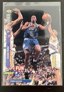 1995-96 Upper Deck Collector's Choice Isaiah Rider Fun Facts Timberwolves #181 - Picture 1 of 1