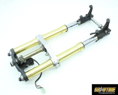 05-06 HONDA CBR600RR HORQUILLAS DELANTERAS COMPLETAS SUSPENSIÓN TRIPLE ABRAZADERA ÁRBOL Foto 1 de 4