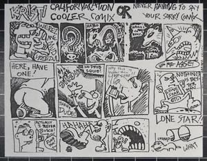 FRANK KOZIK  - 1 PAGE COMIX CIRCA 1982 - LITHOGRAPH - Picture 1 of 4