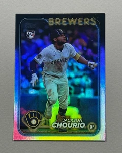 Jackson Chourio - 2024 Topps Update - Rookie #US240  - Rainbow Foil - Brewers - Picture 1 of 2