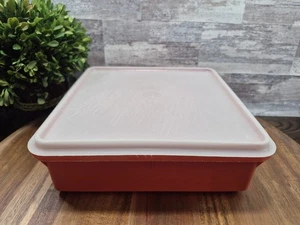 Vintage Tupperware Square Storage Container and Bar Container #514 & Fitted Lid - Picture 1 of 6