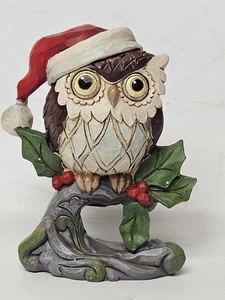 Jim Shore Heartwood Creek Weihnachten Eule auf Ast Mini Figur 6001498 LESEN - Bild 1 von 9