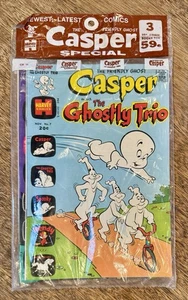 Vintage CASPER THE FRIENDLY GHOST Harvey Comics SEALED 3 Pack CS-11 - Picture 1 of 4