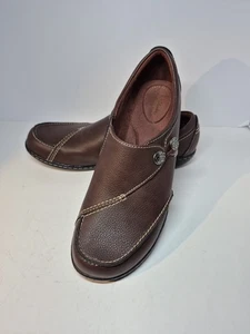 CLARKS EUC DAMEN BRAUN GRÖSSE 10 W BENDABLES ASHLAND LANE SLIPPER SCHUHE  - Bild 1 von 14