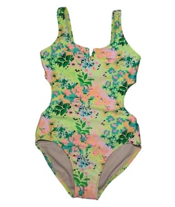 Art Class Girls Floral Print One Piece Swimsuit, Size L 10/12, NWT - Picture 1 of 9