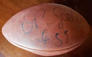 junior seau signed football