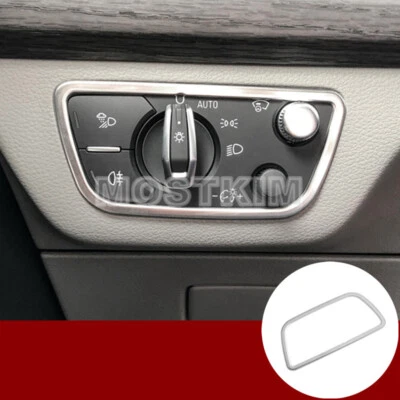 Cubierta de botón interruptor de faros de consola central interior para Audi Q5 Q7 2016-2021 Foto 1 de 4