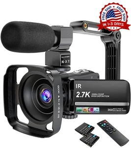 Camara para youtube camaras de youtuber Ultra HD 16X Con micorfono estabilizador - Picture 1 of 8