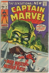 Captain Marvel #19 (1968) - 3.0 GD/VG *The Mad Master of the Murder Maze* - Bild 1 von 2